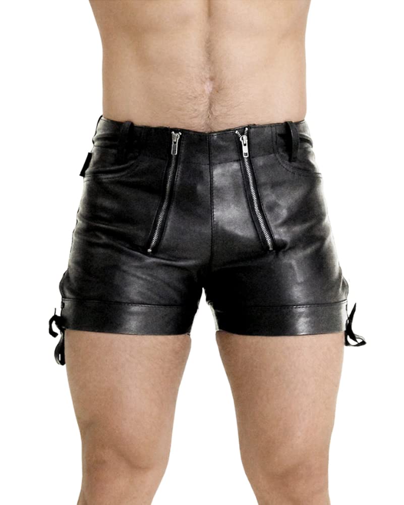 Bockle Kurze Zimmermann Lederhose Leder Short Pants, Size: W31/L30