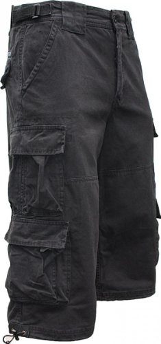 Jet Lag Cargo Shorts 3/4 Hose Modell 007 S, Farbe:Schwarz, Größe:4XL