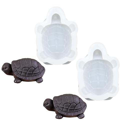 Packung Mit 2 Schildkröten Silikonformen Schokoladenformen Fondantformen Backformen Kuchen Dessertherstellung Formen Silikonstruktur