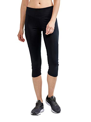 Craft Damen ADV Essence Capri Tights Laufhose, Black, XL