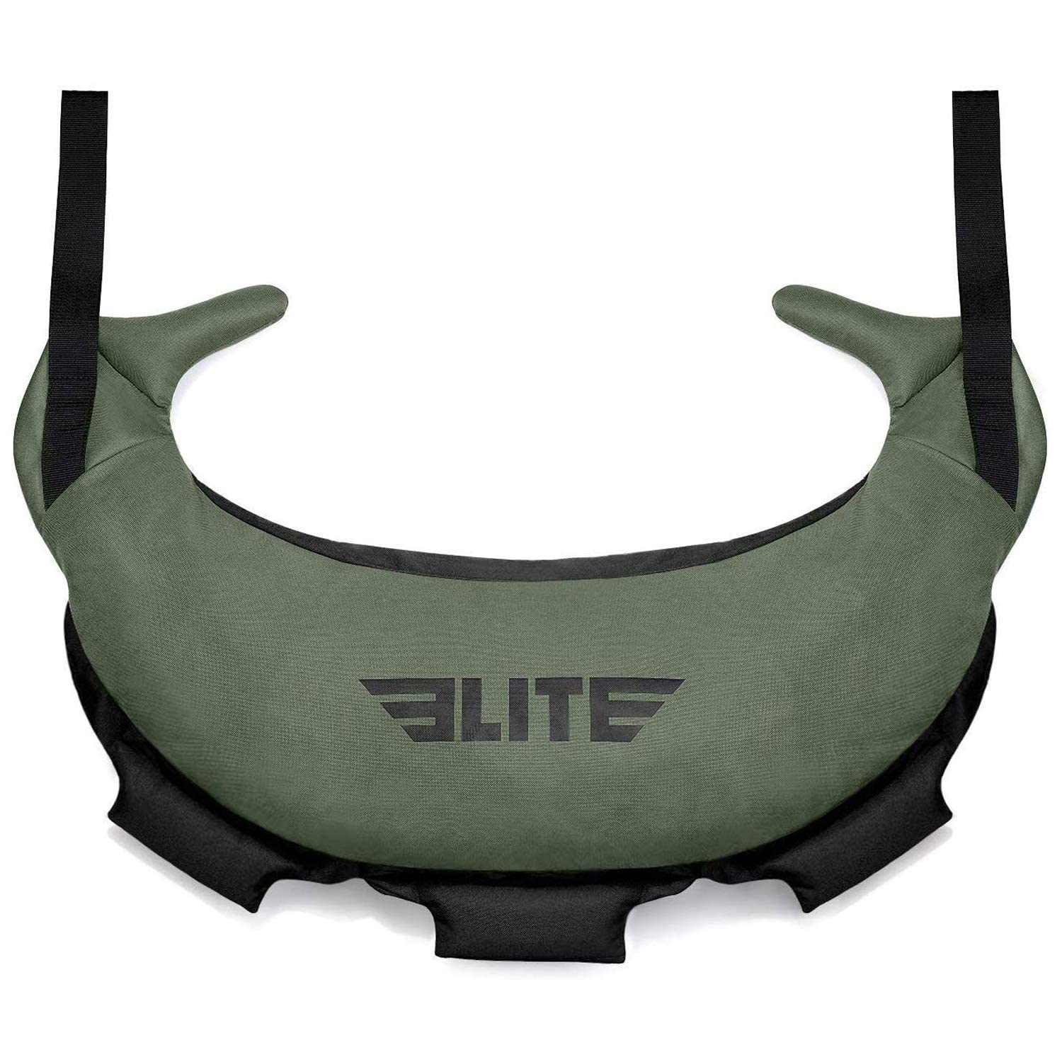 Elite Sports Bulgarische Canvas-Tasche für Crossfit, Fitness, Leinwand, MMA, Fitnessstudio, Cross-Training, Sandsack (grün, 20,4 kg) – ungefüllt