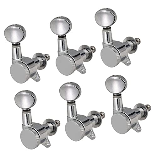 Gitarren Stimmwirbel 6 Stücke Rechte Hand Sperren Gitarre Tuner Tuning Pegs Maschinenköpfe Für E-Gitarren-Chrom