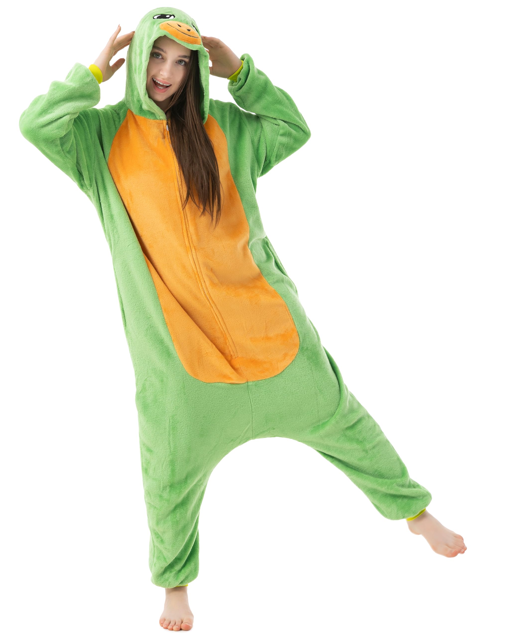 Katara 1744 (30+ Designs) Schildkröten-Kostüm, Unisex Onesie/ Pyjama-Qualität für Erwachsene & Teenager