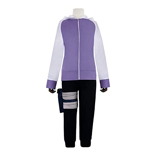 JGZGCG Anime Hyuga Hinata Shippuden Generation Jacke Hose Perücke Cosplay Kostüme