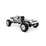 Yunnaty 1/24 RC Mini Kletterauto Kleine Verhältnis Metall-Kletterrahmen Desktop-Spielzeug (mit Motor & Servo) Strapazierfähig Einfach zu Bedienen