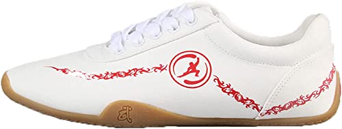 AUGUSE Taekwondo-Schuhe, Kung Fu Taichi Leichte Schuhe Tai Chi Schuhe Sommer Atmungsaktive Segeltuch Kampfsportschuhe Übungsschuhe Kung Fu Schuhe Taekwondo Schuhe (Farbe: Weiß, Größe: 39)