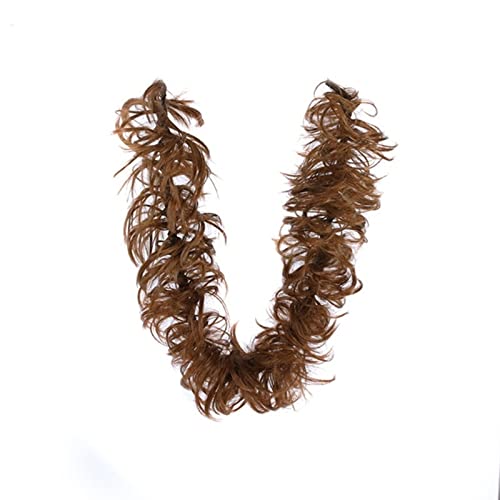 Haarknoten DIY lockiges langes Chignon-Haarteil, Haarband for Frauen, unordentliche Haarknotenverlängerungen, 80 cm lange synthetische, zerzauste, flauschige Haarknoten, umwickelbare Haargummis Haarsc