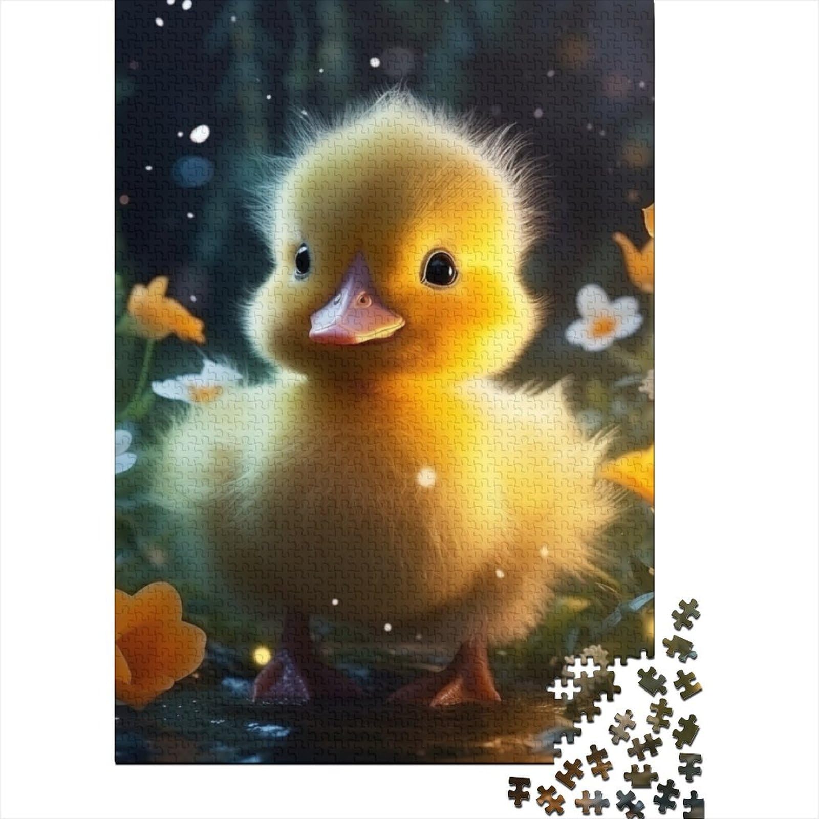 Baby-Ente, Holzpuzzle für Erwachsene, Puzzle-Spielzeug, 500 Teile, Puzzle für Erwachsene, Puzzles als Geschenke für die ganze Familie und die 20,47x14,96 Zoll