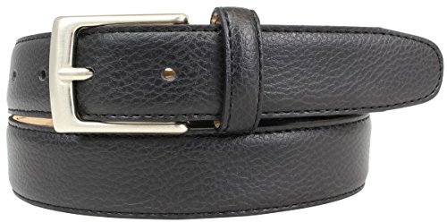 BELTINGER Anzuggürtel 3 cm mit eleganter Oberfläche | Business-Gürtel für Herren in Braun und Schwarz | Ledergürtel 30mm | Schwarz 130cm