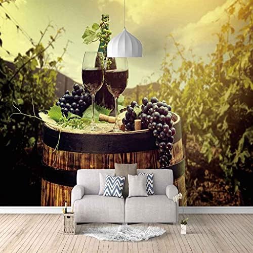 Obst-Weinberg 3D Tapeten Wanddekoration Fototapete Sofas Wohnzimmer Wandbild Schlafzimmer-430cm×300cm