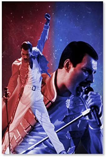 DIY 5d Diamant Malerei Kristall Strass Painting Freddie Mercury Frontmann der Pop-Rock-Band Queen Stickerei Bilder Kunst Handwerk FüR Erwachsene Und Kinder 23.6"x35.4"(60x90cm) Kein Rahmen