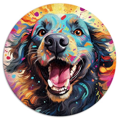 Puzzle Hund 1000 Teile Puzzle für Erwachsene 26,5x26,5 Zoll Puzzlespiel Home Art Decor Jedes Teil ist einzigartig - Herausforderndes, unterhaltsames Spiel für die ganze Familie