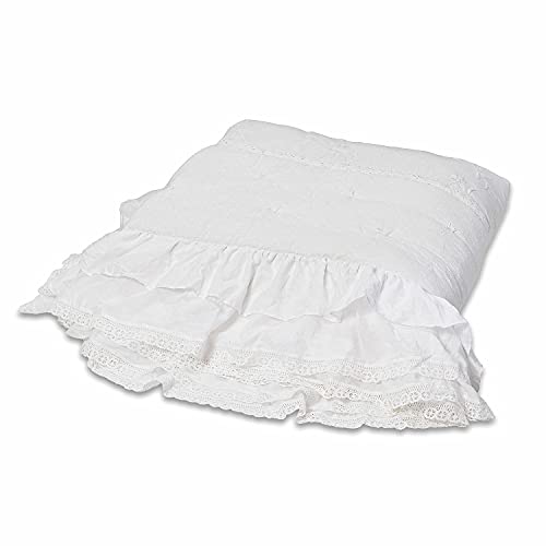 Loberon® Quilt Pittefaux, Baumwolle/Wattierung:Polyester, H/B ca. 240/260 cm, weiß