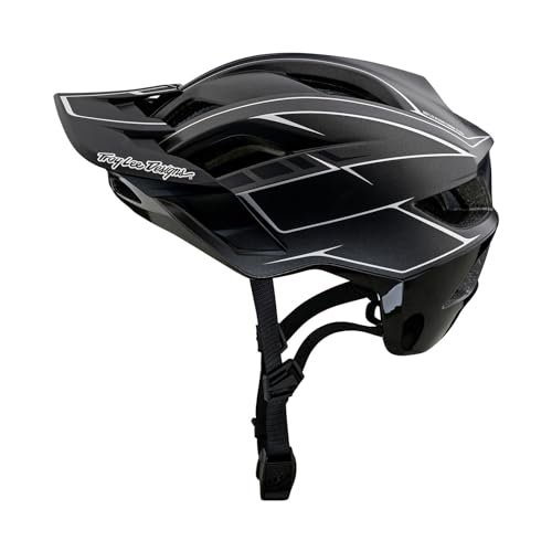 Troy Lee Designs Flowline SE Mountainbike-Helm für Erwachsene, mit MIPS, Nadelstreifen, Anthrazit/Schwarz, Größe X-Small/Small