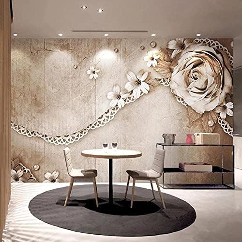 Rose 3D Tapeten Wanddekoration Fototapete Sofas Wohnzimmer Wandbild Schlafzimmer-250cm×170cm