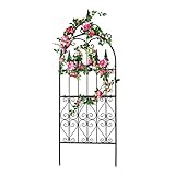 SCENDOR GARDEN Garten Rankgitter 152x55x1,3CM für Kletterpflanzen Metall Eisen Draht Rankhilfen für Outdoor Kletterpflanzen Unterstützung