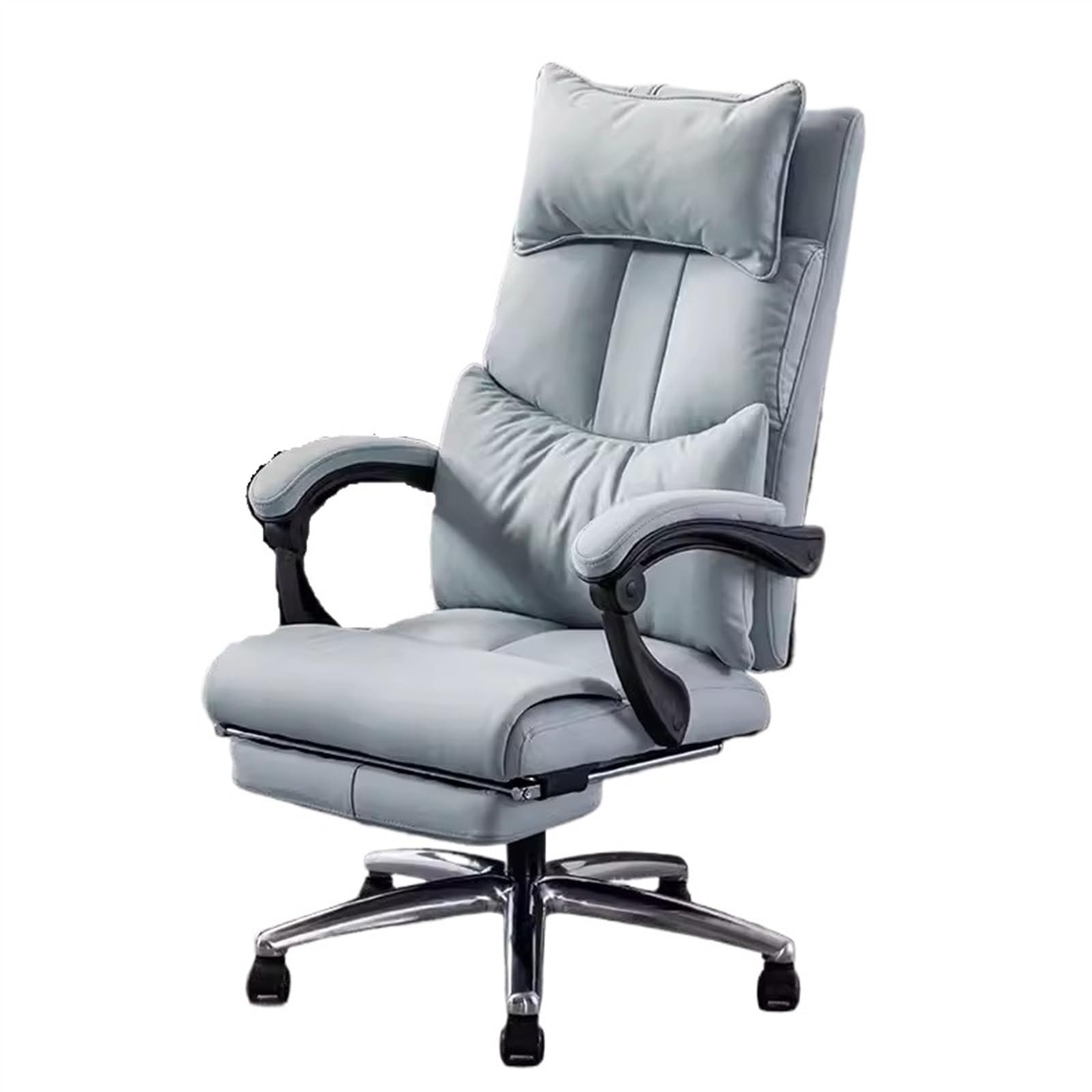 Zhaoj24-05 Bürostuhl Ergonomischer Chefsessel, ergonomischer Gaming-Stuhl mit Technologie, Stoff, drehbar, Computer-Schreibtischstuhl mit Rollen Schreibtischstuhl(Blue)