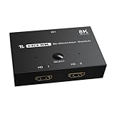 Zkydhbd 8K@60Hz Kompatible Switching-2-In-1-Out Hubs Mit HDCP Unterstützung Und 4K@120Hz Kompatibilität