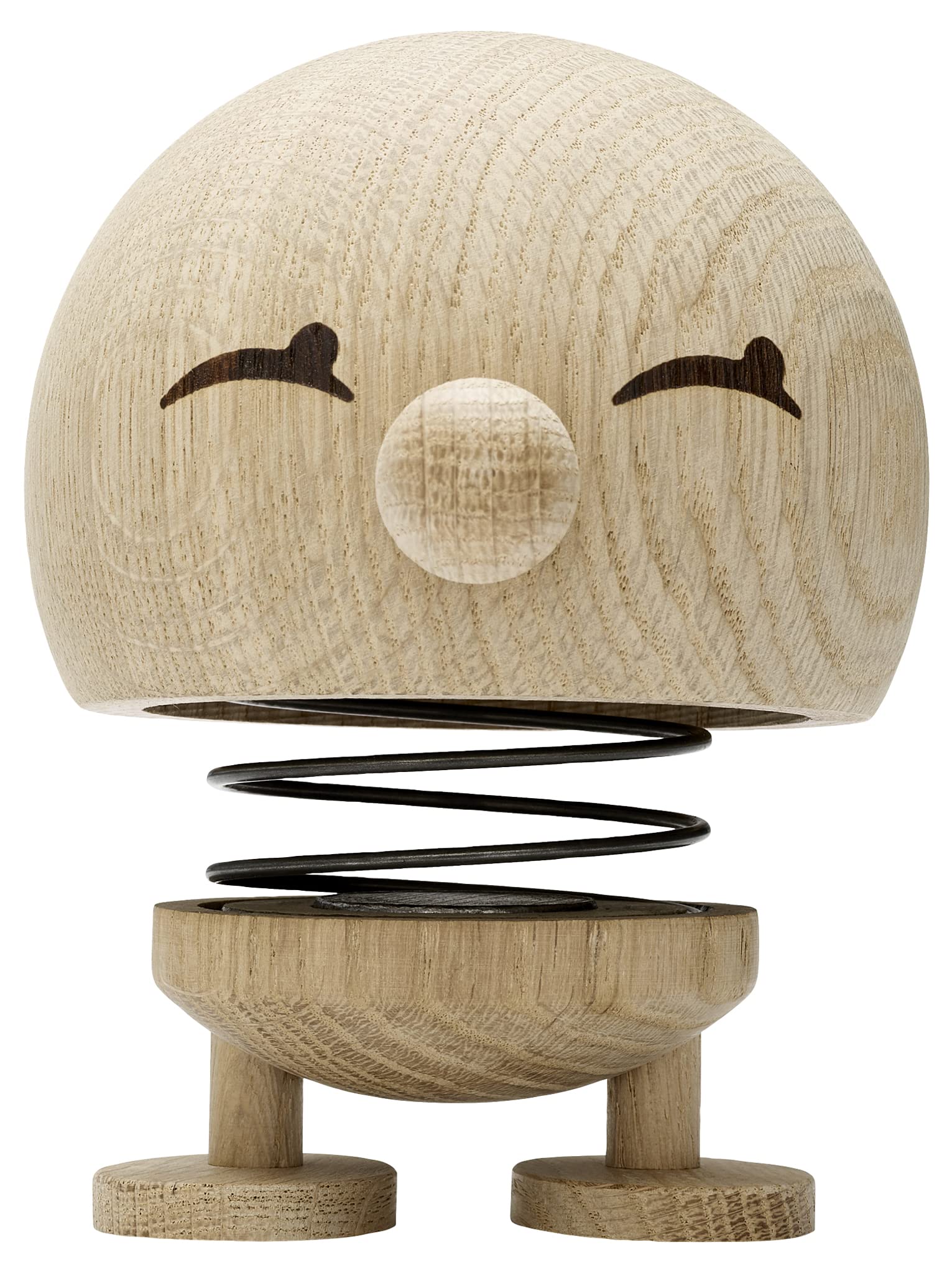 Hoptimist Bumble, Holzdeko, Wackelfigur aus Holz, Deko Skandinavisch, Deko Wohnzimmer, Schreibtisch Deko, Büro Gadgets, Tolle Kleine Geschenke, 10 x 10 x 14 cm, Large, Raw Oak