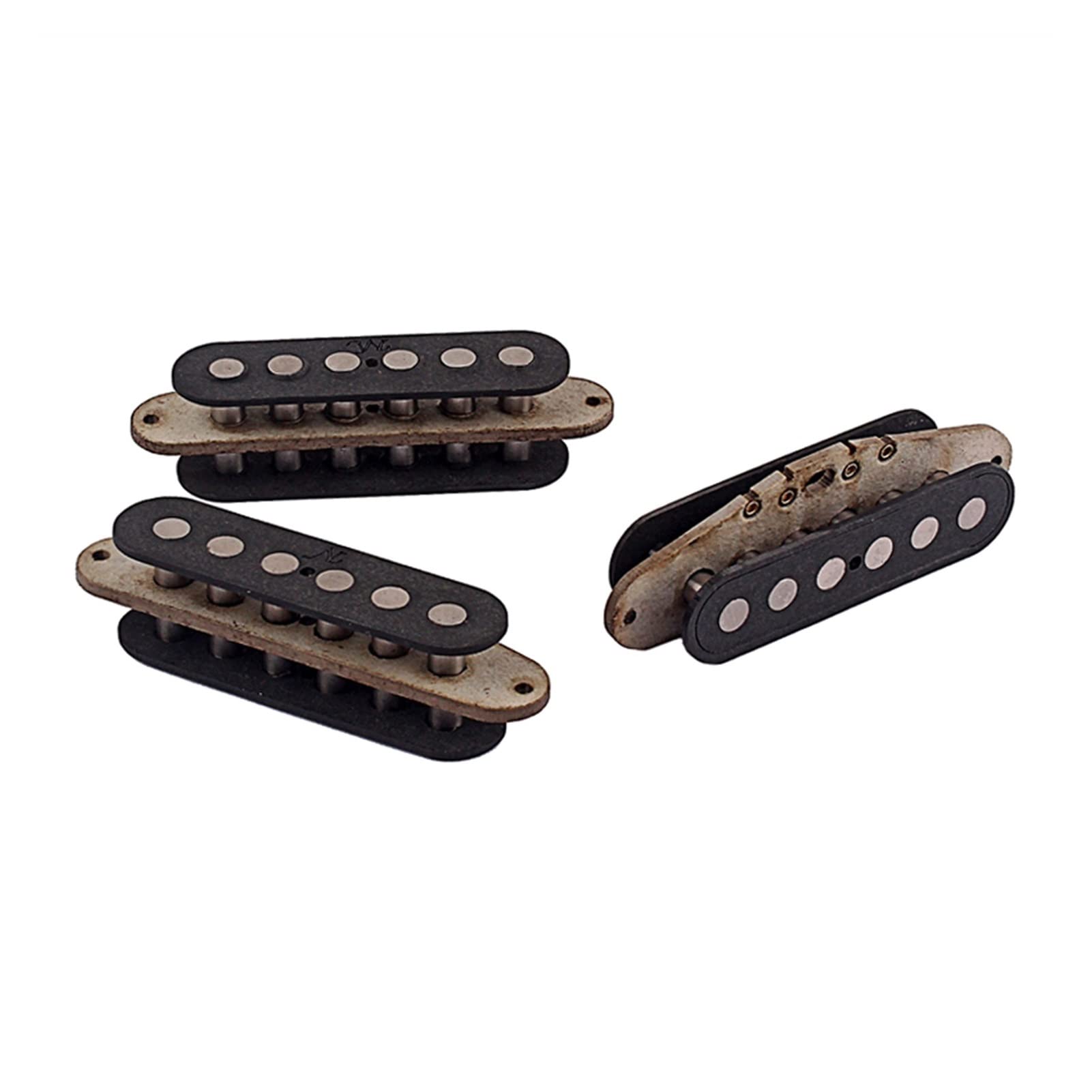 ZENGXUE 3 Stücke Vorgedrünneter Gitarre Neck Mittelbrückenabholung Set Für NS E-Gitarrenersatzteile Humbucker Tonabnehmer Set