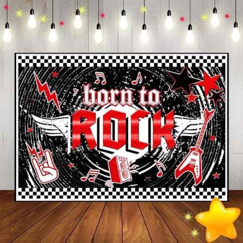 Gitarre Garage Band Rock Stil Ziegel Wand Hintergrund Foto Dekoration Kuste Geburtstag Hintergrund Party Fotografie Kulissen Banner 210X150cm