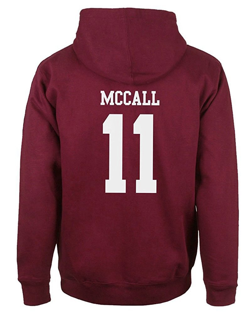 Lässiges modisches Kapuzen-Sweatshirt für Herren, mit Wolfs-Motiv, 24 Teen Stilinski., Rot Mccall 11, XL