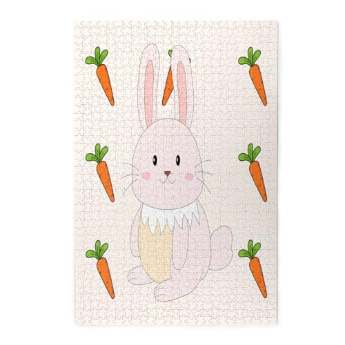 KadUe 11795 Spot Bilderpuzzle, Smiling Rabbit, 1000PCS