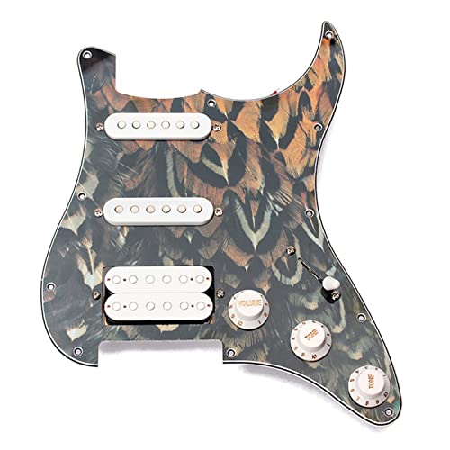 Geladenes Gitarren-Pickguard E-Gitarren-Pickup-Montageschaltung Ssh Schutzplatte Voller Set Geeignet Für SQ/St. (Color : 5)