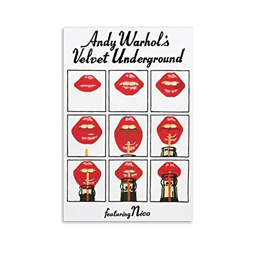 Mit Nico Poster Andy Warhol's Velvet Underground Leinwand Poster Schlafzimmer Dekoration Landschaft Büro Valentinstag Geburtstag Geschenk ohne Rahmen Stil 30 x 45 cm