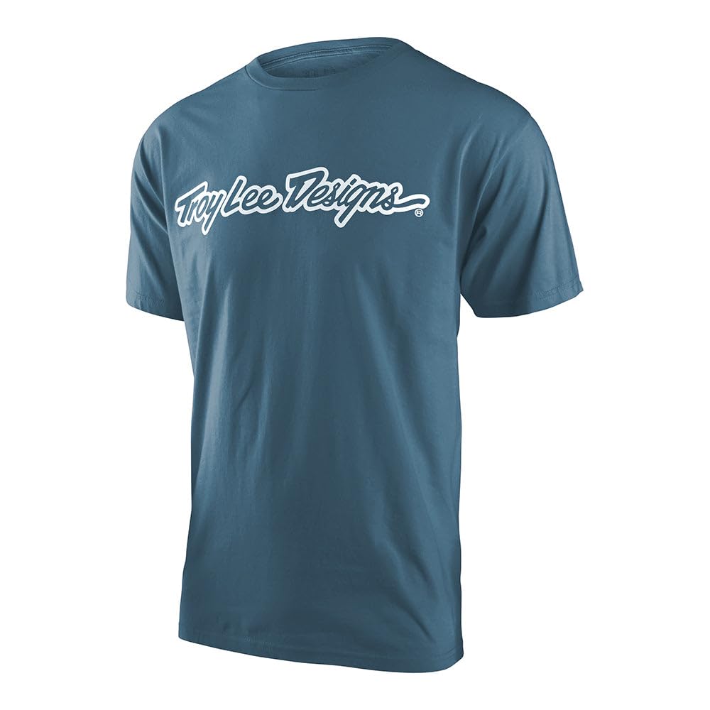 Troy Lee Designs T-Shirt Signature Blau Gr. S