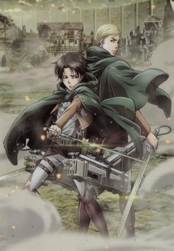 HfmQuisutron Jigsaw Puzzle 1000 Teile Combat Animation Eren Jaeger Poster Aus Holz Für Erwachsene Kinder Spiele Lernspielzeug Tj56Xw