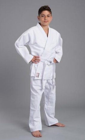 S.B.J - Sportland mittelschwerer Judoanzug Kyoto weiss, 160 cm