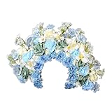 PTILSERY Brautgirlanden Blumen Hochzeit Blume Stirnband Strand Kranz Haarband Mädchen Haarschmuck Frauen Kopf Hoop Requisiten wie beschrieben