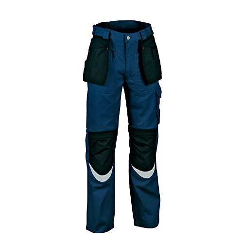 Cofra V064-0-02.Z46 Arbeitshose "Carpenter", marineblau / schwarz, Größe 46