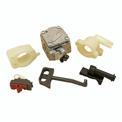 DOFABI Vergaser Space Intake Spacer Tülle Schalter Kit, for Husqvarna, 268 268XP 272 272XP 266 61 Kettensäge Teile Schalter-Austauschsatz