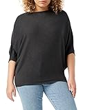 JDY Damen JDYNEW Behave BATSLEEVE KNT NOOS Pullover, Dark Grey Melange/Detail:Melange, M