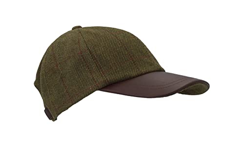 WALKER AND HAWKES Unisex Baseballkappe - Tweed - Country-Stil - Rot gestreift - Einheitsgröße