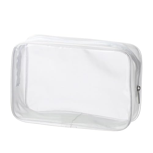 Transparenter Kulturbeutel 1/4 stücke Transparente Schönheit Fall Kulturbeutel Reise Veranstalter Kosmetikerin Kosmetik Halter Klar Make-Up Fällen PVC Taschen(Color:L (4pcs))