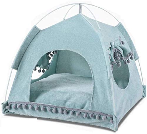 Tragbare Zusammenklappbare Hund Zelt, Katze Haus Bett Wasserdicht Haustier Unterschlupf, Sommer Strand Sonne Schutz Haustier Unterschlupf für Reisen Camping Auto ( Color : Light green , Size : XL )