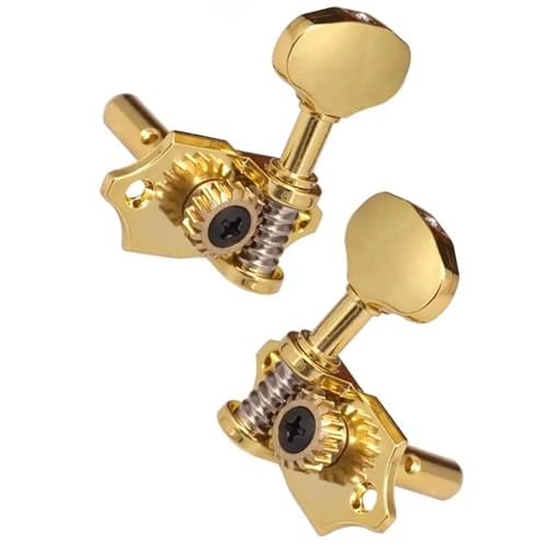 Strings Tuning Pegs Mechaniken Für Gitarre 3L 3R Gold Ersatz-Stimmwirbel für Akustik-/Klassikgitarre, Stimmschlüssel, Mechaniken, Übersetzungsverhältnis: 18:1