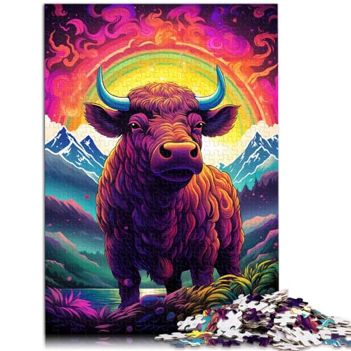 Puzzles Symphony Cow Puzzles für Erwachsene 1000-teiliges Holzpuzzle Familienspiel zum Stressabbau Schwieriges Herausforderungspuzzle 1000 Teile (50 x 75 cm)