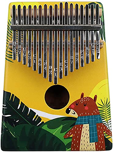 Kalimba Daumen-Qin, Daumenklavier, Fingerklavier | 17|| 21 Tasten Kalimba, traditionelles Musikinstrument, Taschen-Daumenfingerklavier, Mbira-Klavier for Musikliebhaber, (18 cm x 13 cm), 17 Noten F (F