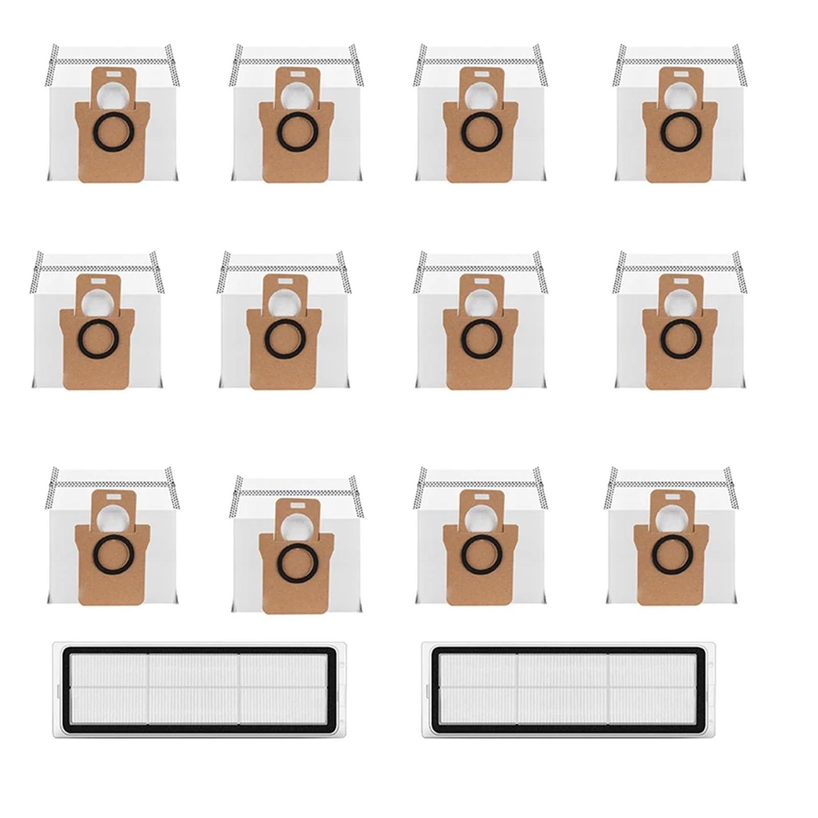 Reinigungsroboter-Zubehör, Carbon-Staubbeutel, kompatibel mit Dreame S10, Zubehör kompatibel mit Staubbeutel (Color : Set 1)