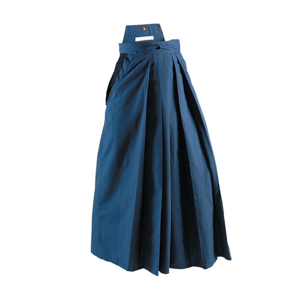 Playwell Deluxe Kampfsport Kendo/Aikido Hakama, Marineblau, marineblau, 29 - 190cm