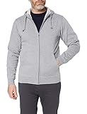 CliQue Herren Basic Full Zip Hoody Kapuzenpullover, Blickdicht, Grau (Grau Melange), L