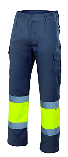 Velilla 156 - Signalhose (Größe XXXL) Farbe grau und gelb fluoreszierend