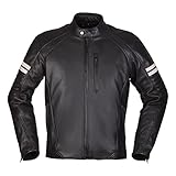 Modeka August 75 Lederjacke Herren (schwarz/weiß), XL