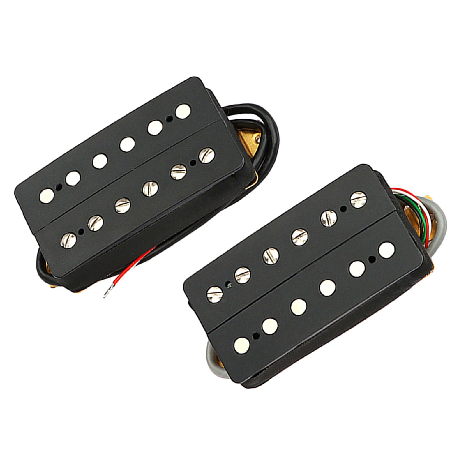 E-Gitarre Double Coil Humbucker Pickup Ersatz Ausgang Alnico 5 Gitarren-Tonabnehmer Einfache Installation E-Gitarre Tonabnehmer Ersatz Hals und Steg Tonabnehmer