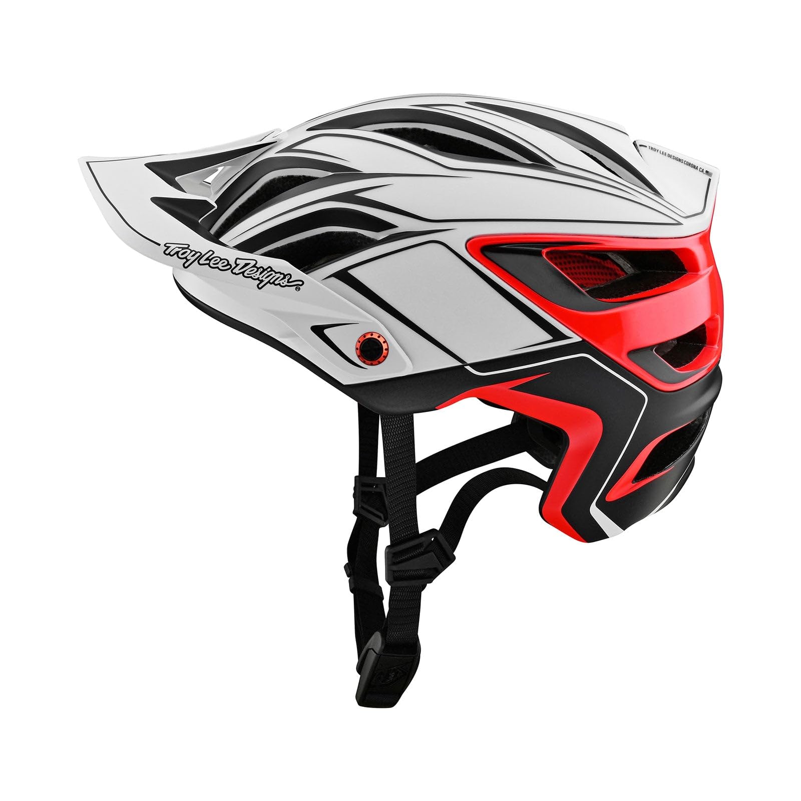 Troy Lee Designs Unisex – Erwachsene A3 MTB-Helm, Weiß, XL/XXL