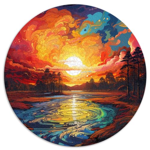 Puzzles, Geschenke, Spielzeuge, Schöner Sonnenaufgang, 1000-teiliges Puzzle, 67,5 x 67,5 cm, Lernpuzzle, jedes Teil ist einzigartig – anspruchsvolles, unterhaltsames Spiel für die ganze Familie